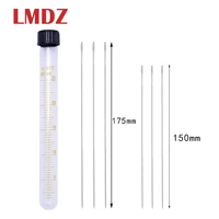 lmdz 6pcs 175mm 150mm big size large long steel needle big holes sewing needle home hand sewing tools with needle bottle