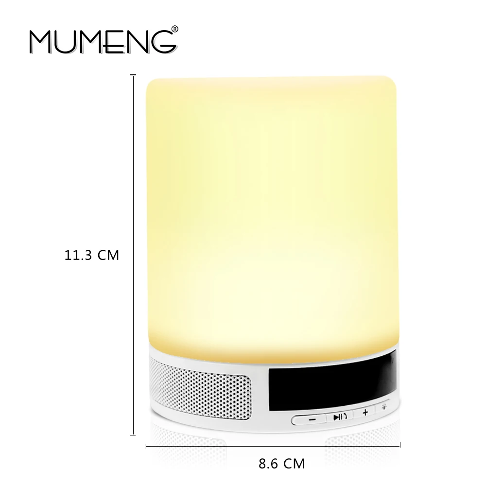 Mumeng Bluetooth динамик настольная лампа Беспроводная музыкальная 3 Вт 12 В прикроватный