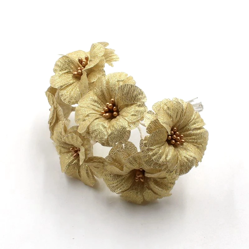 6pcs/lot Artificial Silk Flowers Bride Headdress Handmade Accessories Hair Decoration Material DIY Wedding Home Box Gift Decor | Дом и сад