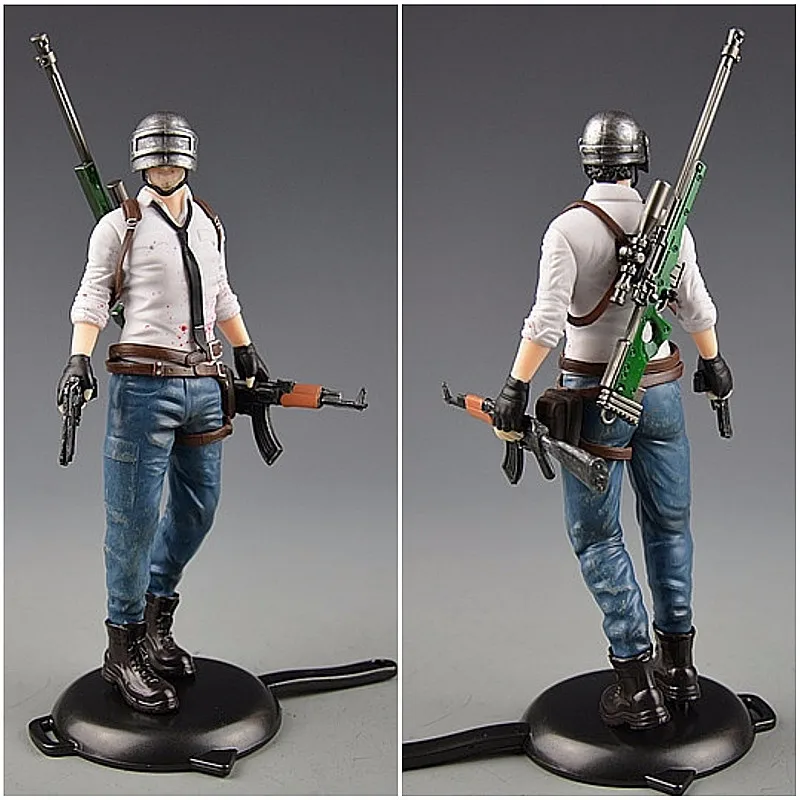 AWM PUBG Playerunknown's Battlegrounds около 6 дюймов кукла мужская роль место, чтобы съесть курица сегодня пластиковая модель 16 стиль соответствия - Цвет: AWM
