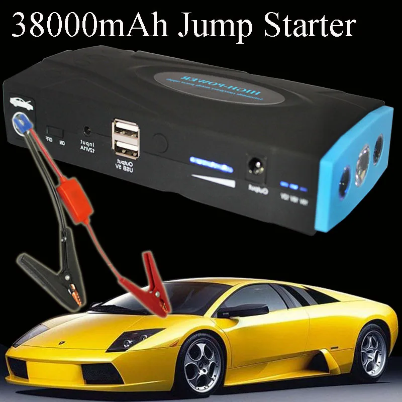 38000mAh Multi-Function Car Battery Charger Portable Mini Jump Starter Phone Power Bank Laptop External Rechargeable | Автомобили и