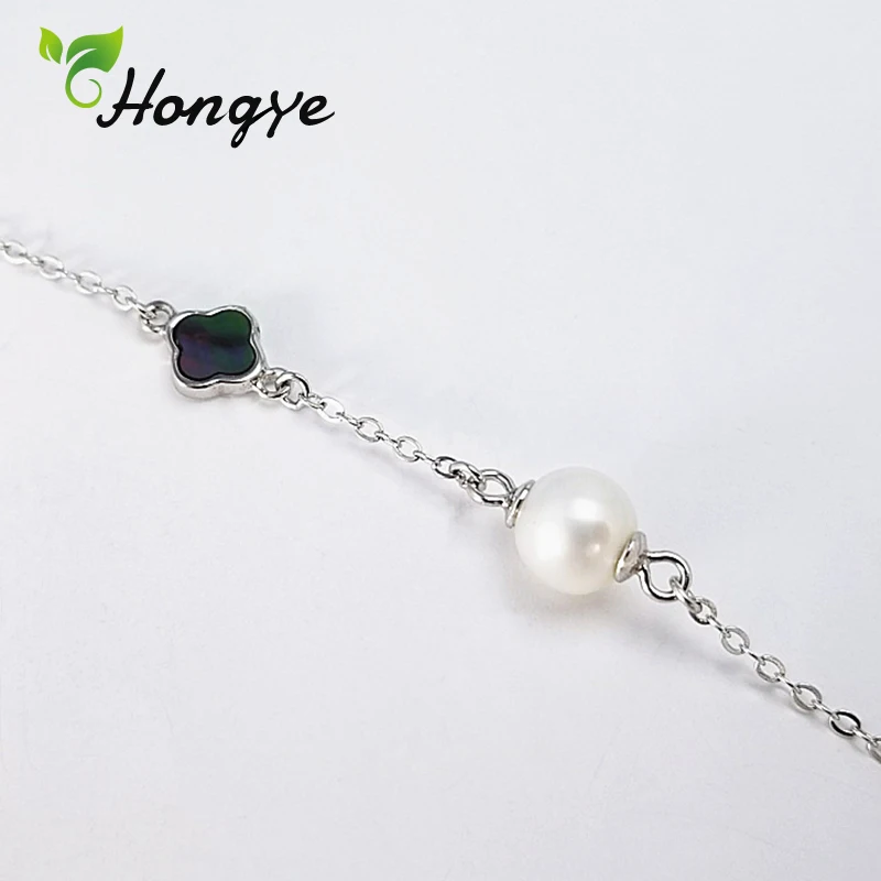 Hongye Clover кулон женский браслет Стерлинговое Серебро 925 пробы цепочка