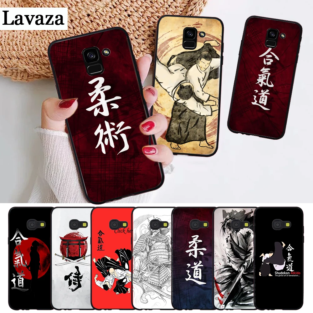 Японский силиконовый чехол aikido Judo для Samsung A2 Core A3 A5 A6 Plus A7 A8 A9 A10 A30 A50 A60 A70 A10S A30S A50S