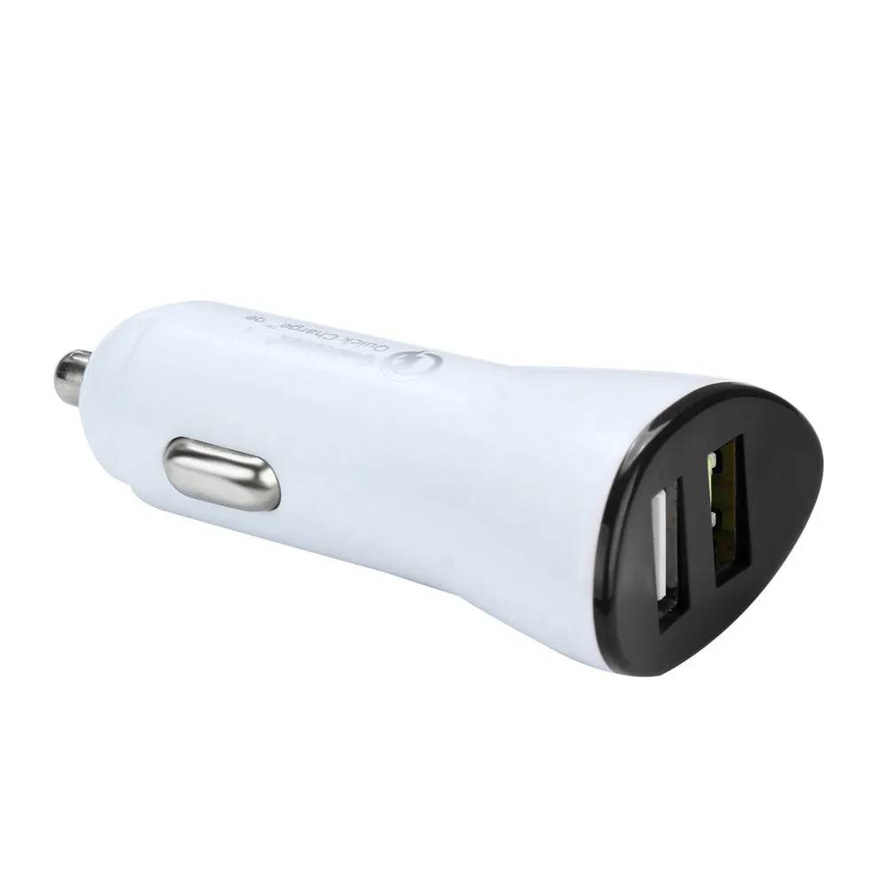 Франшиза 2019 Мини 2.4A двойной USB Автомобильное зарядное устройство 2 порта 12-24V