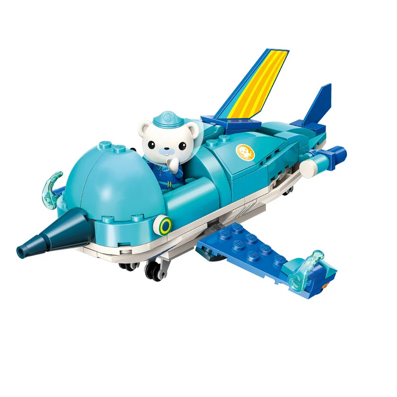 Подводная лодка маленькая Колонка игрушка совместимая Город Друзья DIY игровой