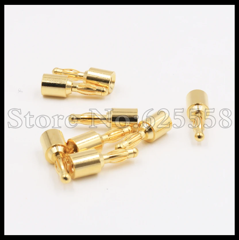 12 шт. позолоченный штекер типа банан кабель для динамика проводной соединитель