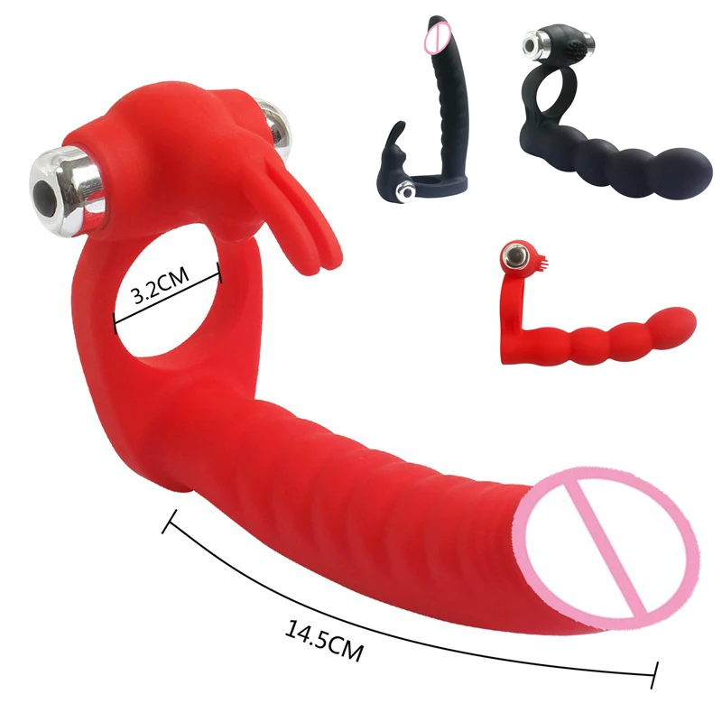 7 скоростей Анальный вибратор кролик секс-игрушки для мужчин массажер простаты