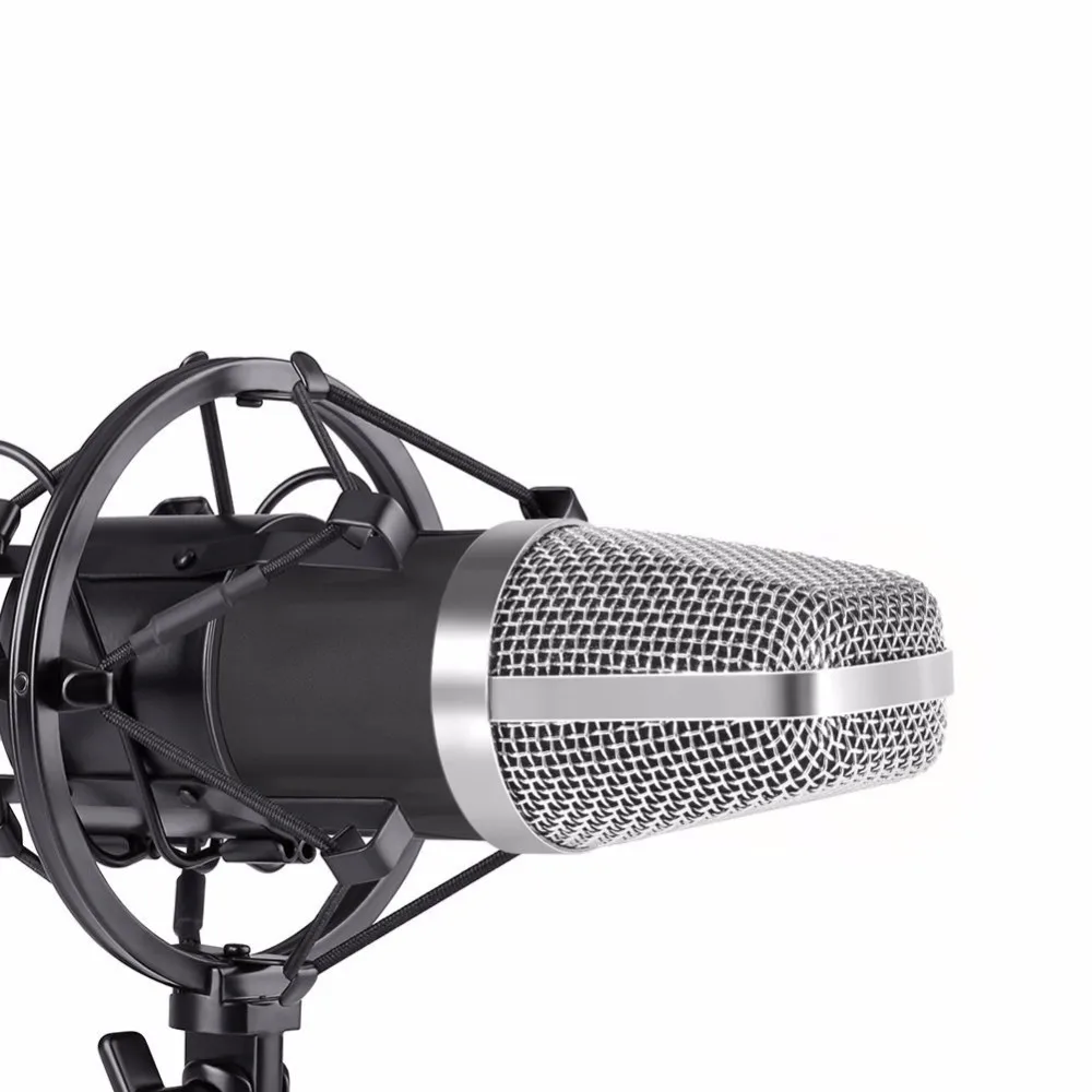 Neewer NW-700 Профессиональная студия вещания и записи конденсаторный микрофон набор в том числе: микрофон+ амортизатор+ кабель