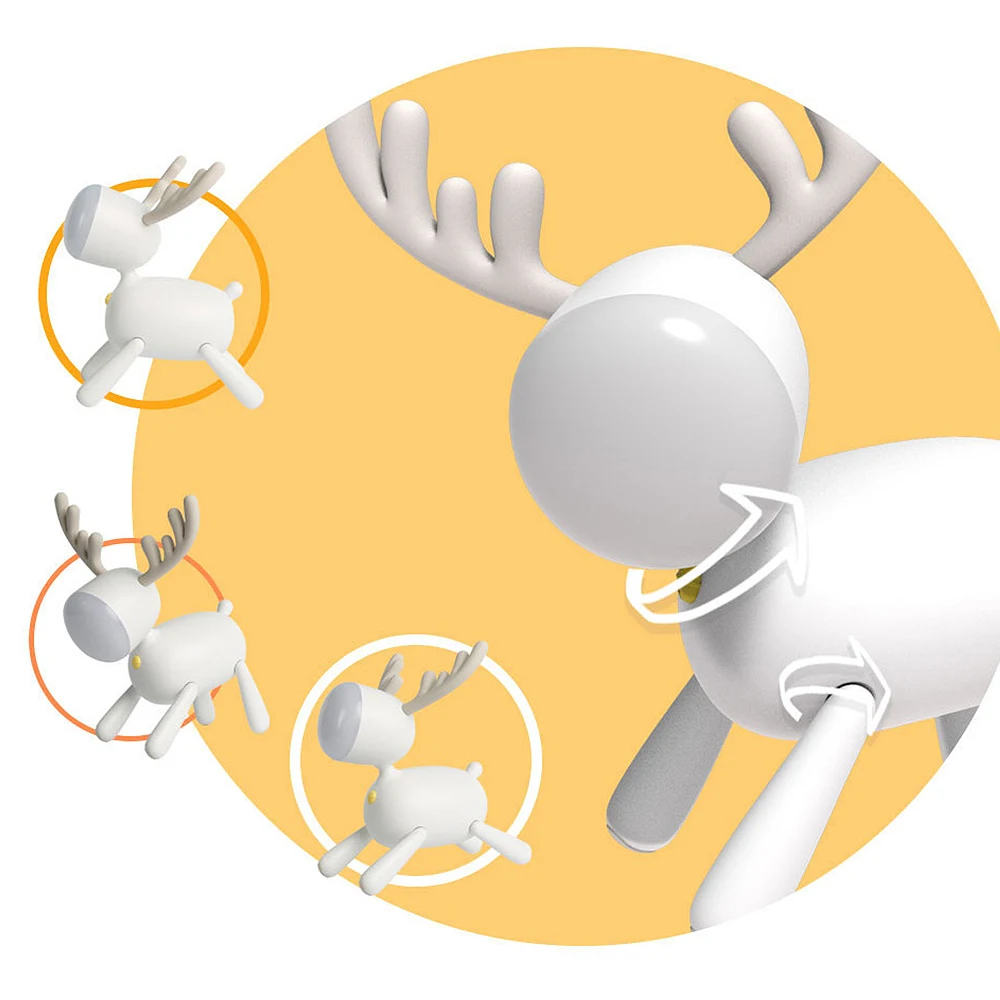 Творческий оленя собаки Форма USB ночной Светильник смарт настольная лампа vitage