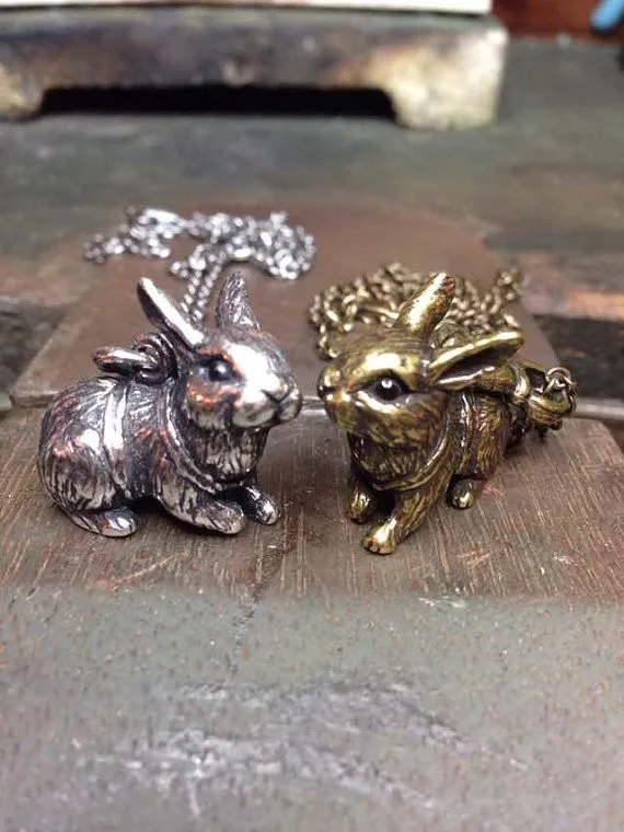 Ожерелье в стиле ретро с кроликом новая мода подвеска виде зайца ювелирное