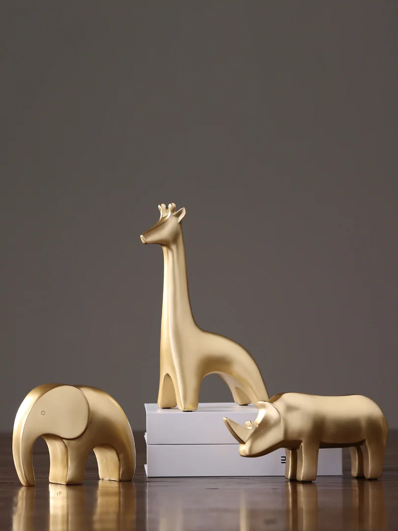 Скандинавский минималистичный Золотой смоляный орнамент креативное офисное