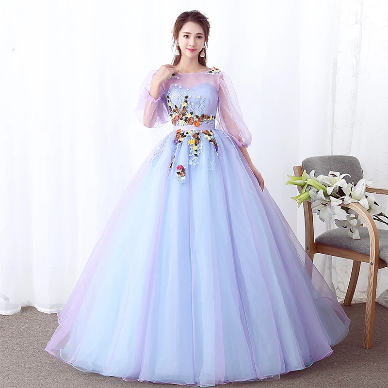 Женское свадебное платье It's Bride Белое Бальное Платье на завязках с длинными