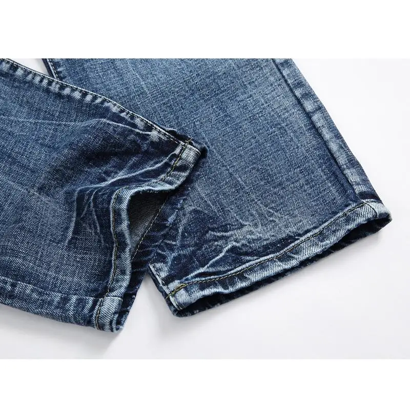 Fashion 2018 Autumn Mens denim long pants casual distressed hole male Jeans Masculino Trousers mens straight blue jeans 28-42 | Мужская