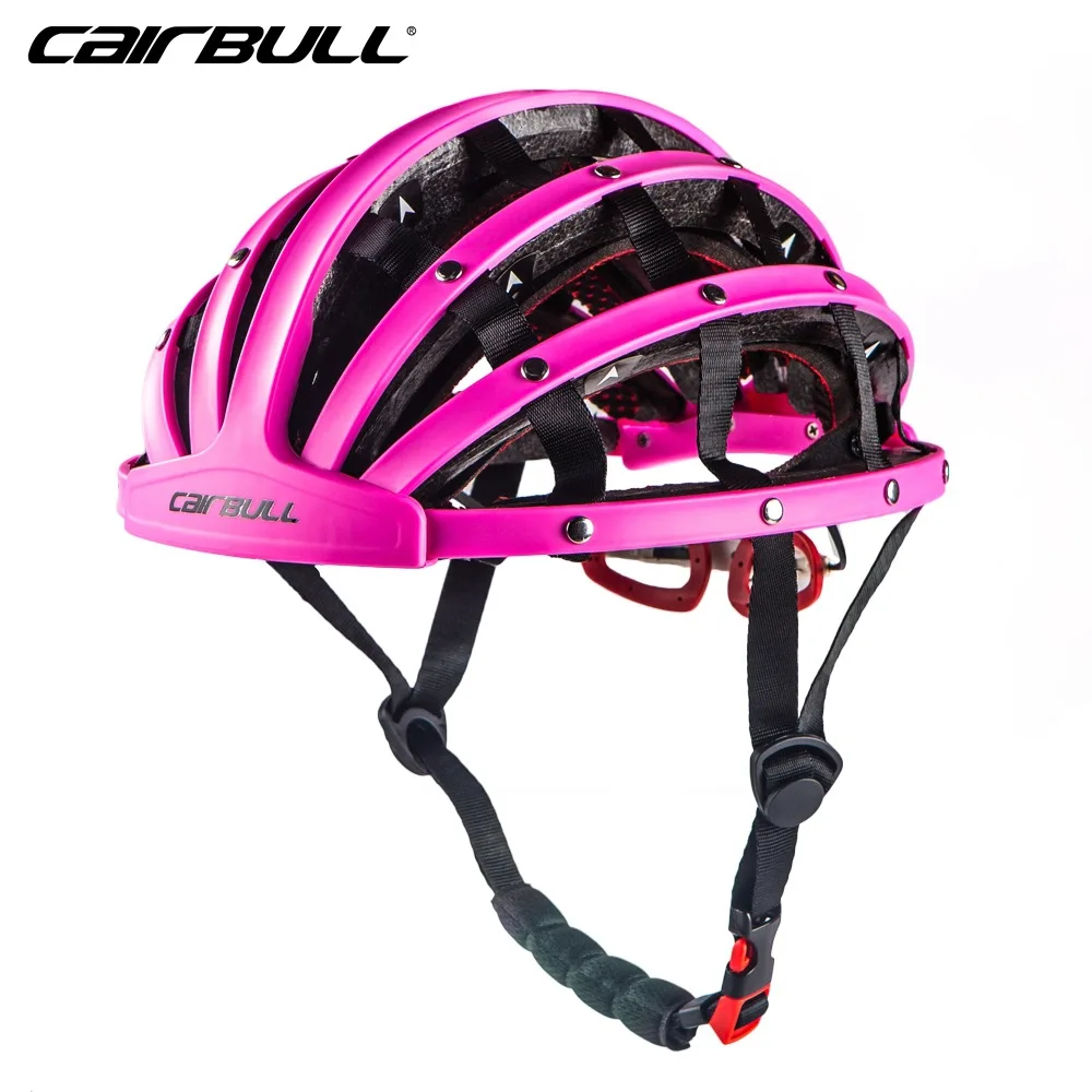 Pink 56-62CM CAIRBULL дизайн складные велосипедные шлем сверхлегкий велосипед шлемы дышащая Портативный Road безопасный велосипедный шлем Hat Capacete - Цвет: Pink 56-62CM