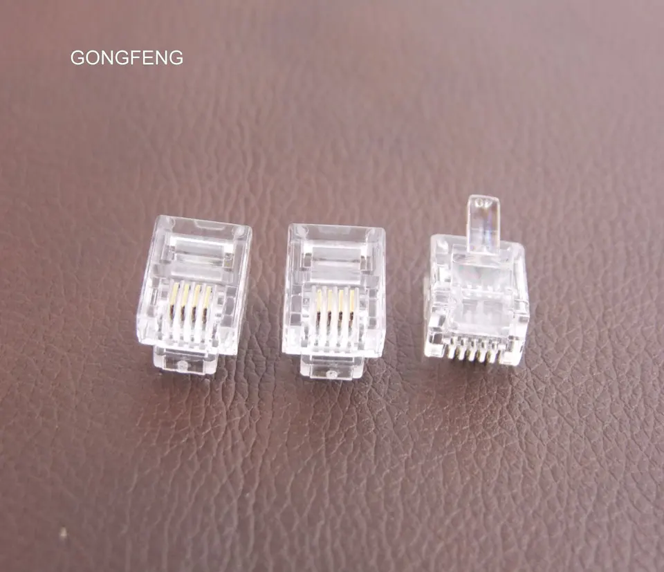 Специальный оптовый выделенный Телеком GONGFENG новый разъем RJ11 для телефона с