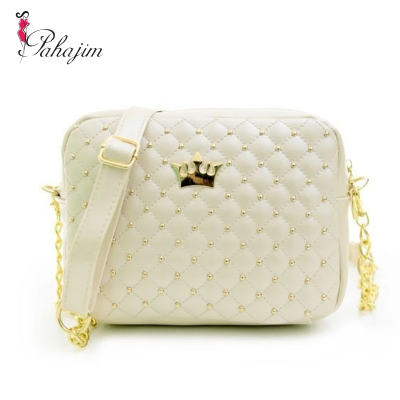 2018 женская сумка модные женские сумки мессенджеры с заклепками и цепочкой через