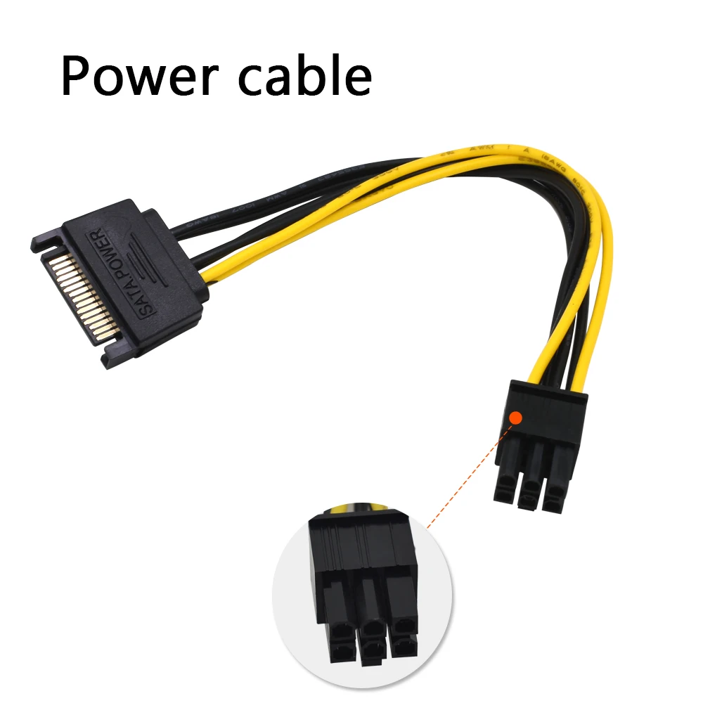 TISHRIC 100 шт. VER902A PCI E Express PCIE Riser Card 1x к 16x USB 3 0 SATA 6Pin IDE Molex адаптер питания для майнинга|