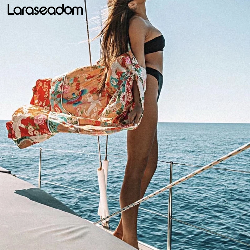 Шифоновое пляжное платье накидка купальный костюм парео де Плайя Mujer бикини