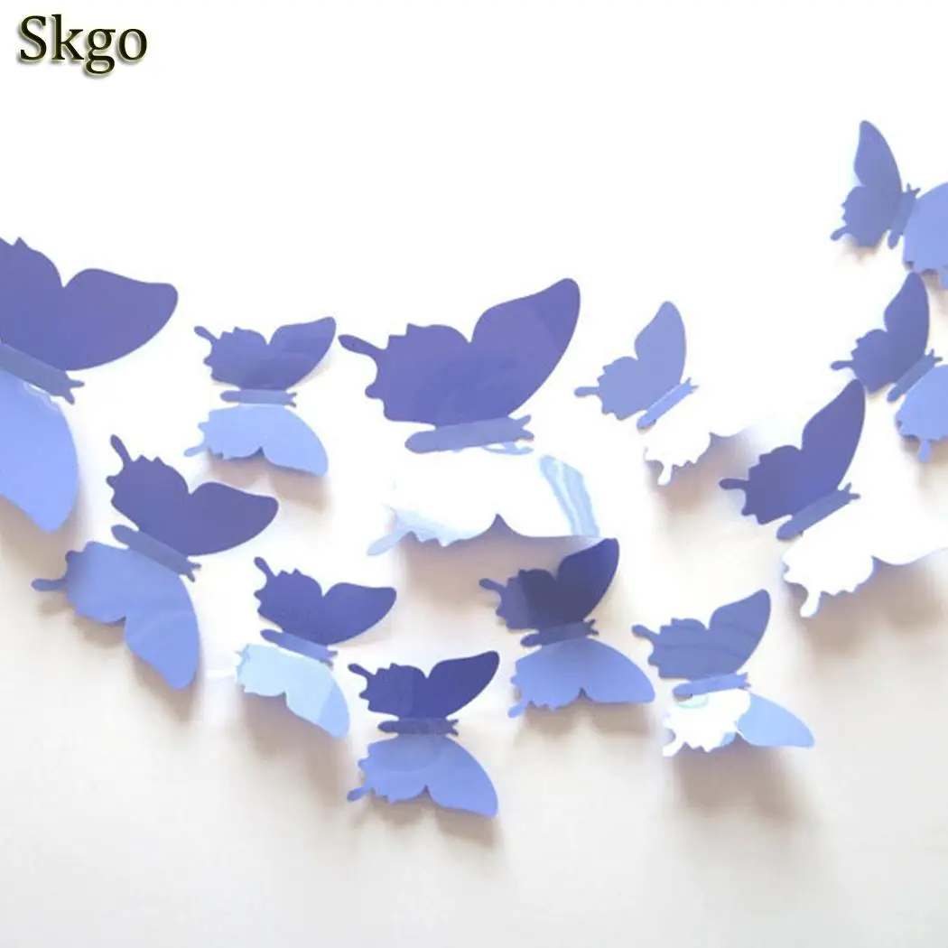 Стикер 3D шкаф искусство для росписи DIY плитка и т. Д. Съемные стены Животное 12 шт