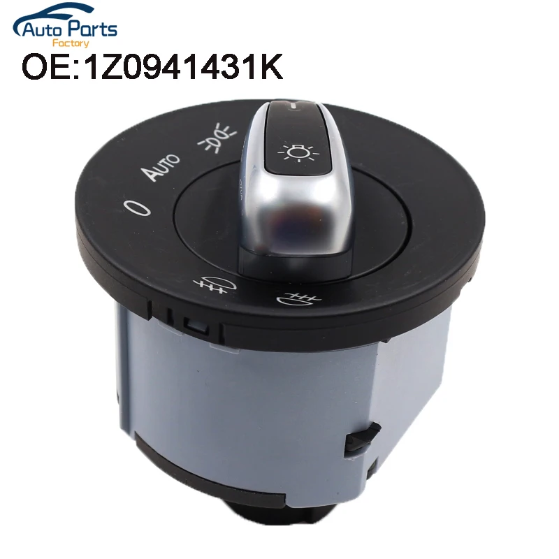 

1Z0 941 431K / 1Z0 941 431 K 1Z0941431K Headlight Fog Lamp Control Switch Auto Chrome For Skoda Octavia II 04-13
