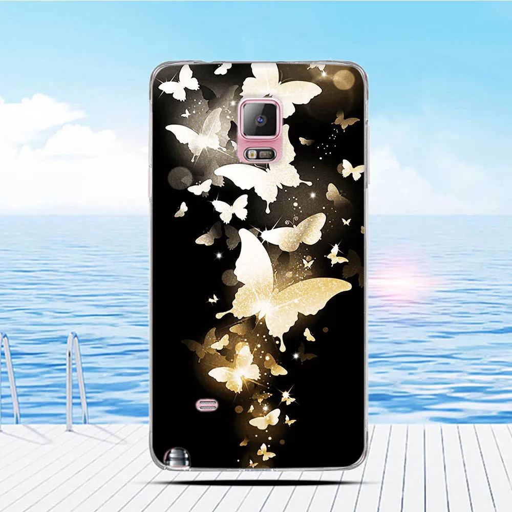 Чехол для Samsung Galaxy Note 4 Note4 N9100 рельефная задняя крышка с 3D рисунком мягкий