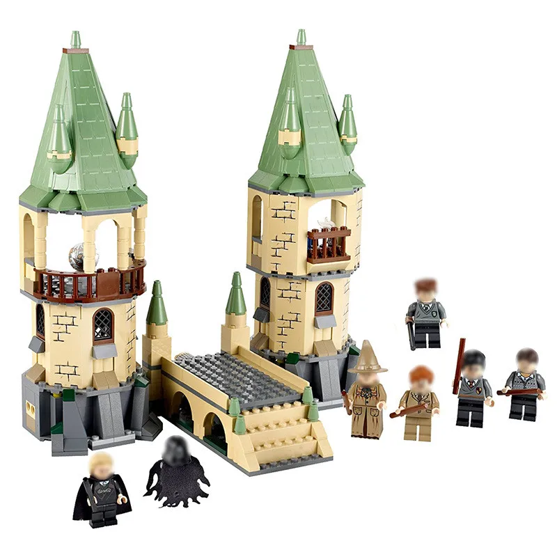 New fit Harry Potter Fantastic Beasts legoing Hogwarts Great Wall Set Model Building Blocks House Kids Toys Christmas Gifts | Игрушки и