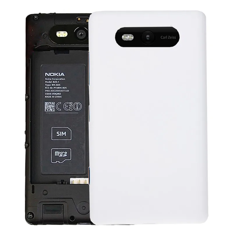 Сплошной цвет аккумулятор NFC задняя крышка для Nokia Lumia 820