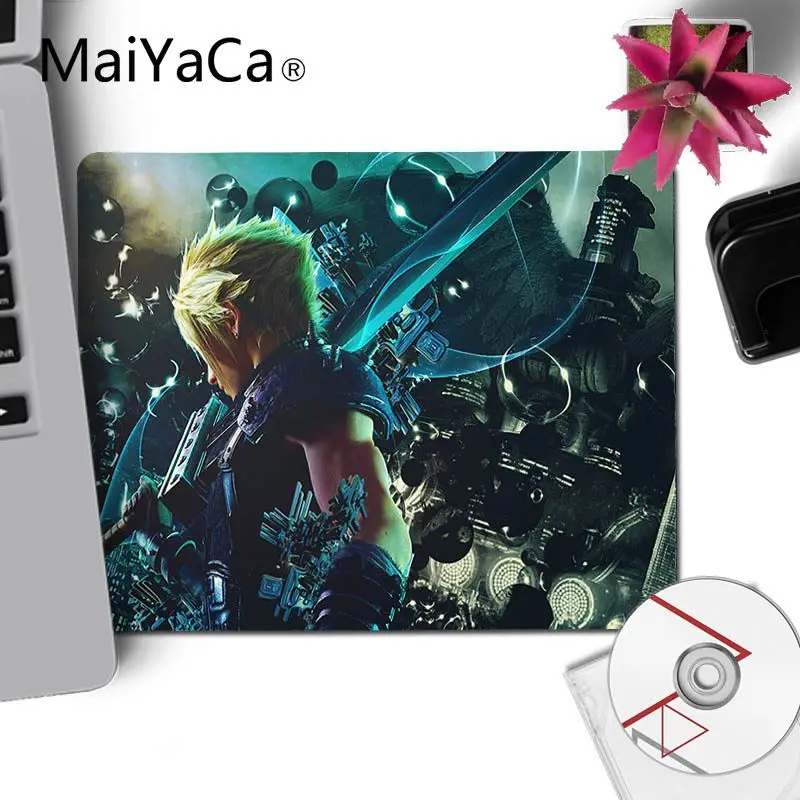 No LockEdge 25x29cm MaiYaCa дизайн последняя фантазия VII игровой коврик для мыши геймерская игра коврики прочный резиновый коврик для мыши коврик игровой коврик для мыши - Цвет: No LockEdge 25x29cm