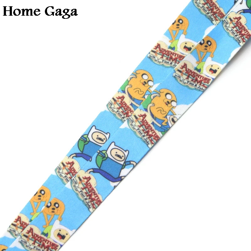 Homegaga время приключений мультфильм дети lanyards шеи ремни для телефонов ключи бисера футляры для идентификационных карт брелок тесьма D0757