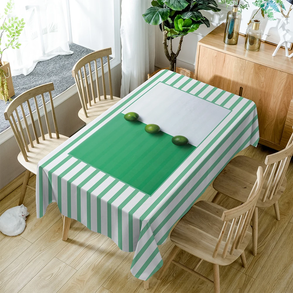 Заказная полиэфирная 3D скатерть Желтая Кукуруза/лимон фруктовый узор Водонепроницаемая прямоугольная скатерть на обеденный стол Свадебные украшения