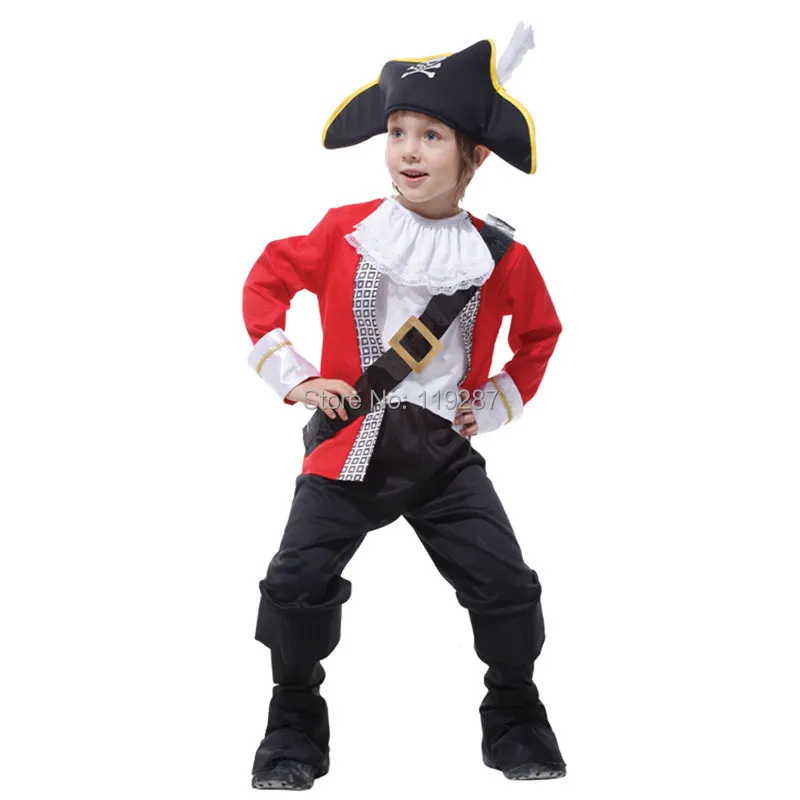 Детские классические костюмы на Хэллоуин костюм пирата с крючком для мальчиков