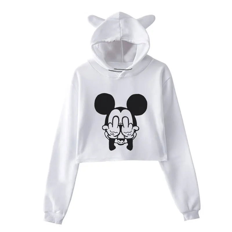 Sudaderas mujer толстовки с принтом в виде мыши для женщин Harajuku Kawaii Толстовка размера плюс Sudaderas уличная одежда худи - Цвет: 783