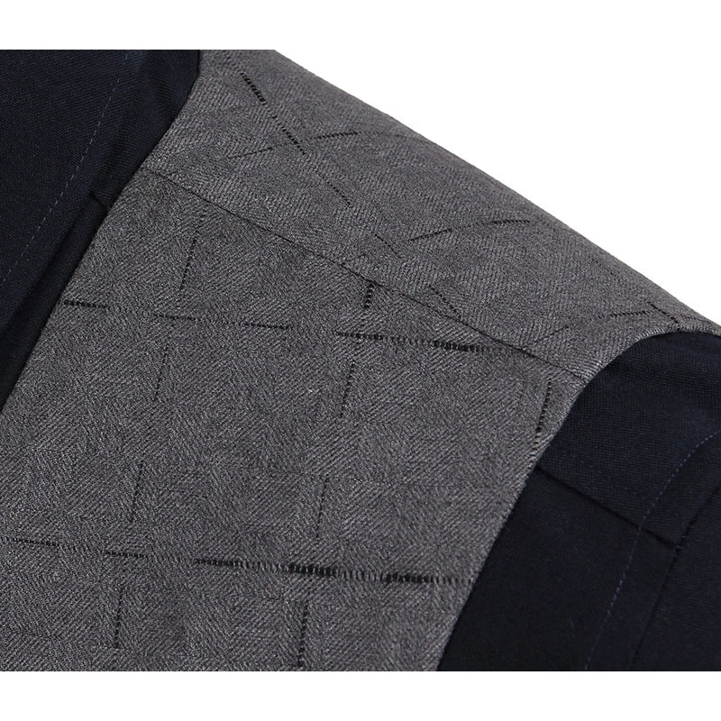 Мужской костюм жилет новинка 2015 высококачественный бренд dandy homme Осень-зима серый