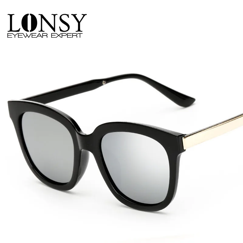 LONSY модные квадратные солнцезащитные очки для женщин брендовые дизайнерские