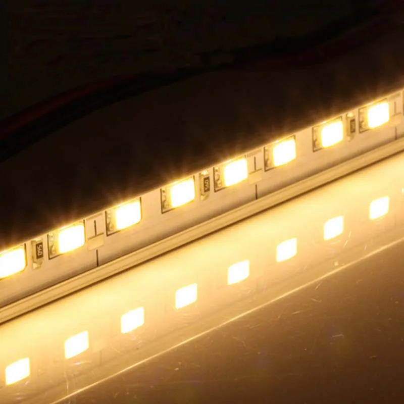 Жесткий светодиодный стержень 5050 SMD белый/теплый белый с U база 36 светодиодный s Жесткий светодиодный полосы
