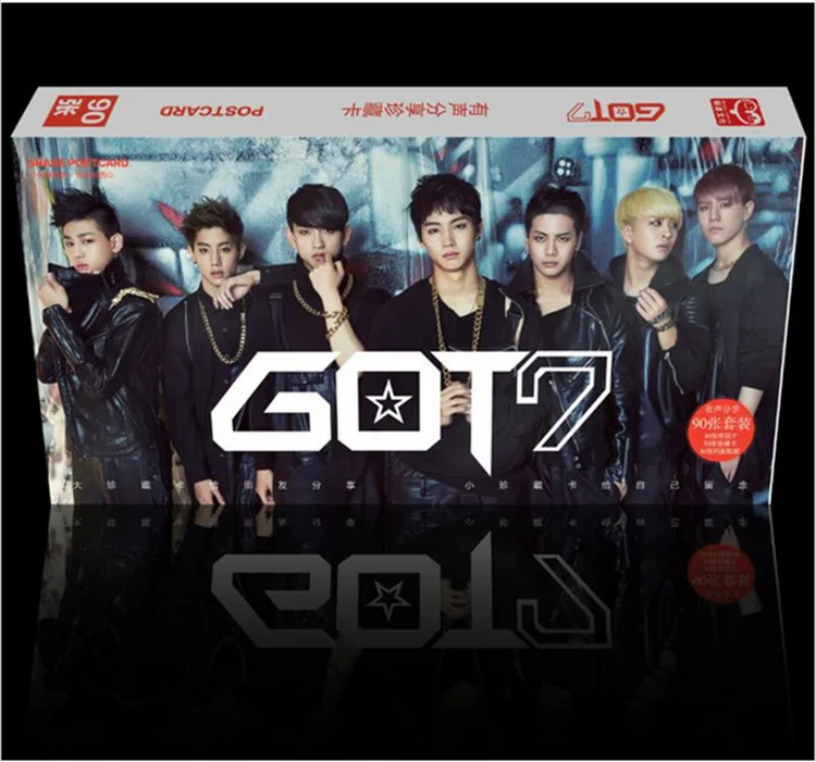 Kpop последний официальный GOT7 набор 90 коллекционный альбом текст K pop got7 LOMO подарок