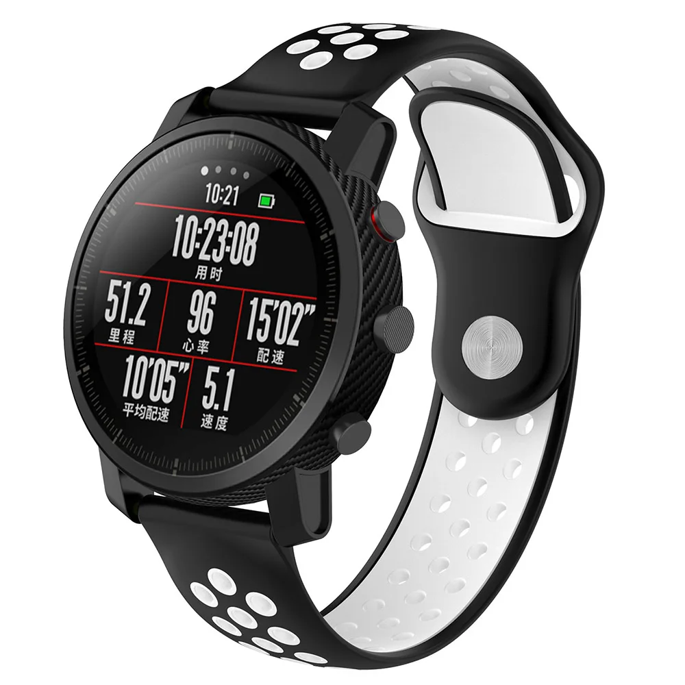22MM silicone watch strap band For samsung gear s3 frontier Classic sport watchBands for Huami Amazfit Stratos 2/2S watchStraps | Наручные
