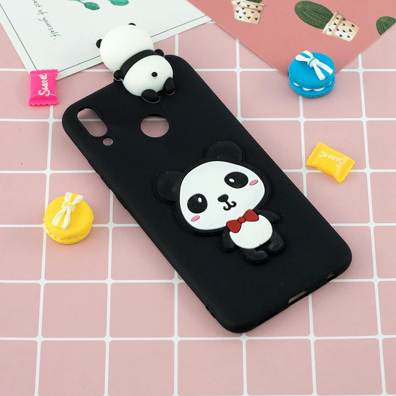 3D Cartoon Unicorn Case For Huawei Y9 2019 2018 Cute Toys Silicone Phone Bumper Soft TPU Cover |