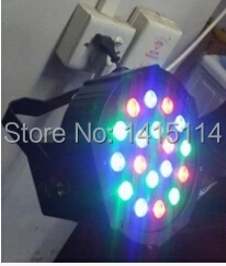 Дешевый диско-свет цена 18 шт. x 1 Вт RGB светодиодный плоский par-прожектор dj свет dmx512