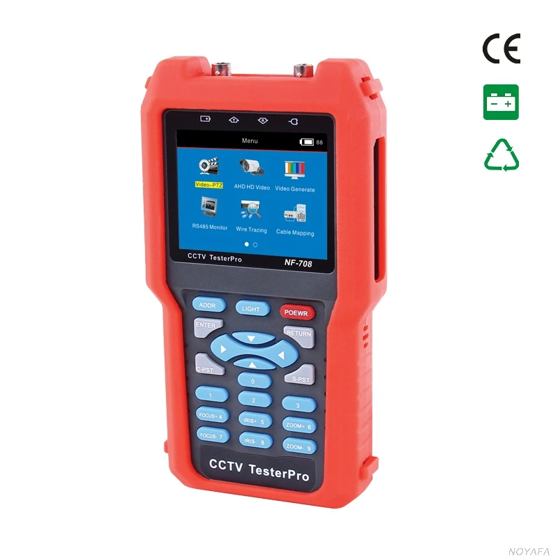 Устройство контроля видеонаблюдения тестер CVBS сигнального кабеля с