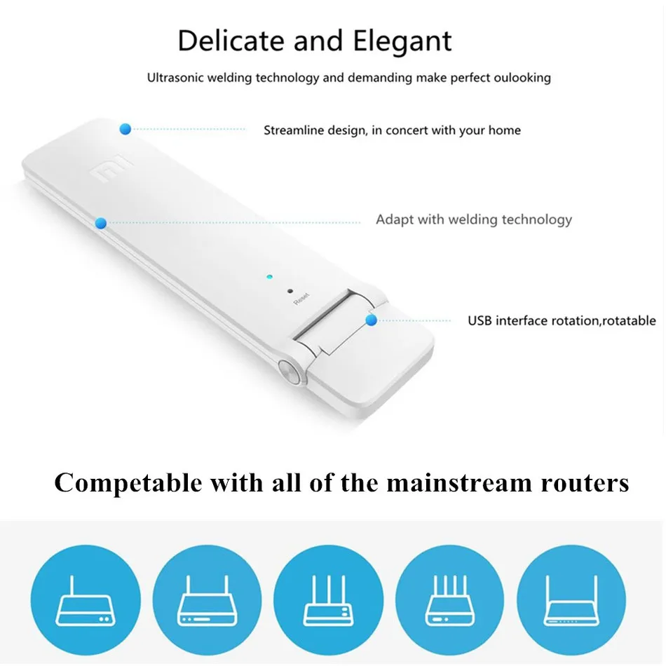 Оригинальный XiaoMi Mi WiFi усилитель 2 два беспроводных маршрутизатора Мини Wi Fi