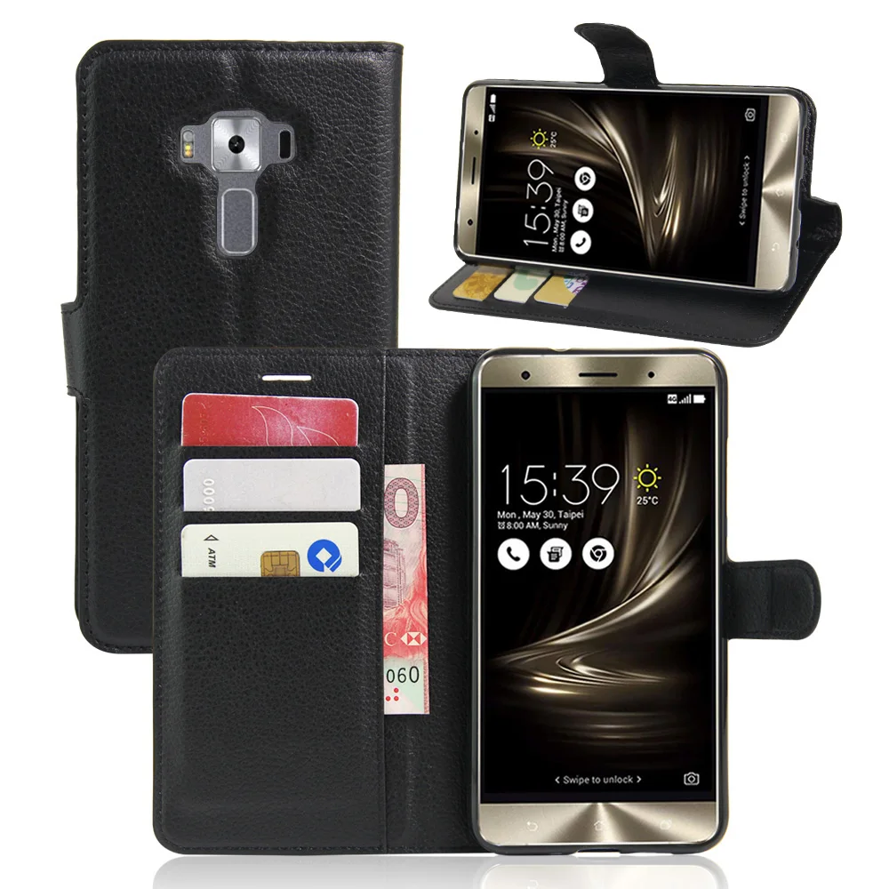 Чехлы для смартфонов ASUS ZenFone 3 Deluxe ZS550KL 100 шт./лот роскошный кожаный чехол книжка из