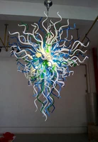 home decoration led light source colored murano glass chandelier