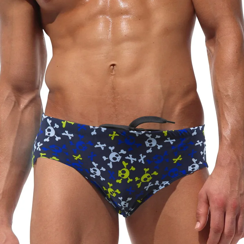 Для мужчин Плавание одежда ming бикини Шорты Drawstring боксер Мужские для купания