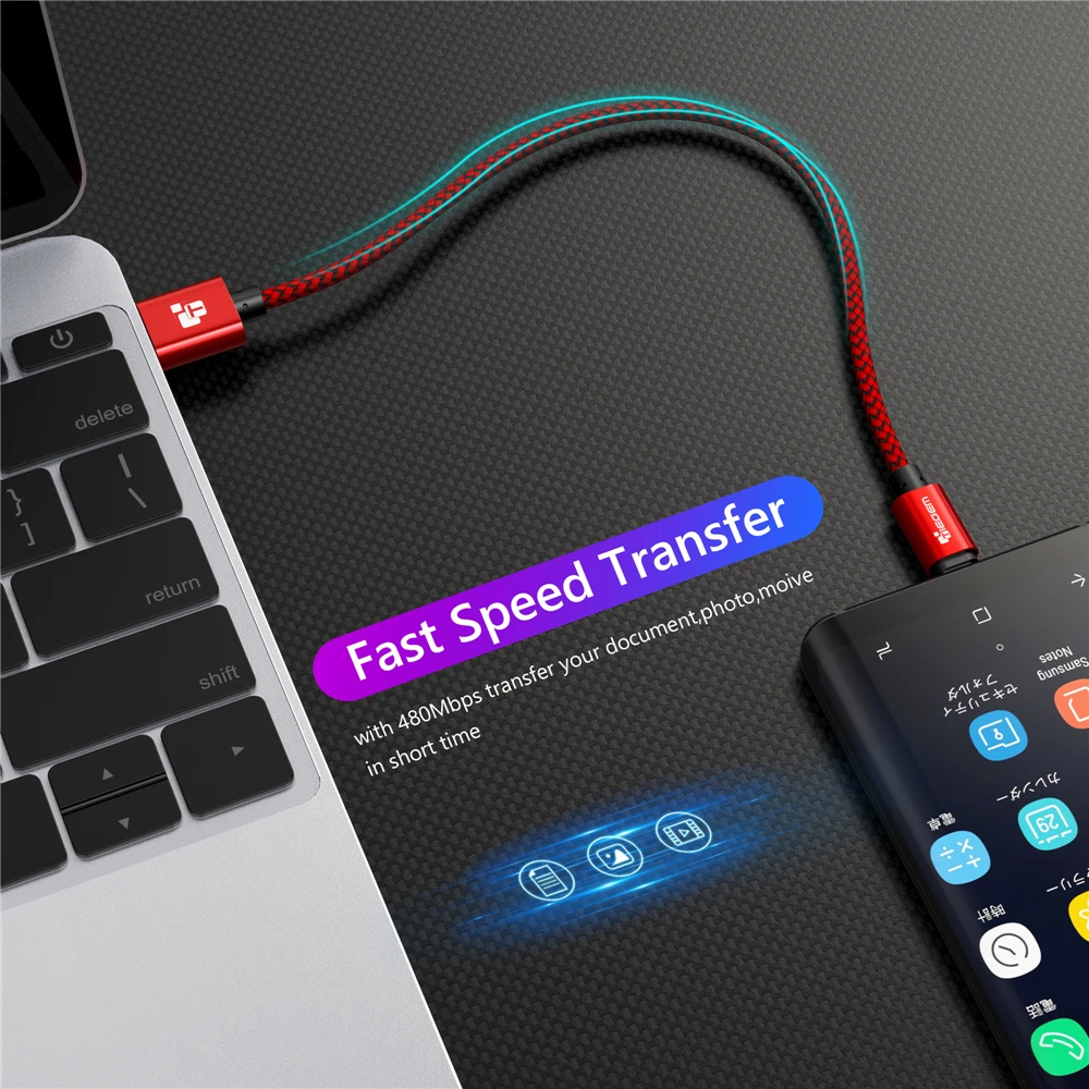 TIEGEM Micro USB кабель 2A нейлон Быстрая зарядка USB кабель для передачи данных для samsung htc Xiaomi LG sony Android мобильный телефон usb зарядный шнур