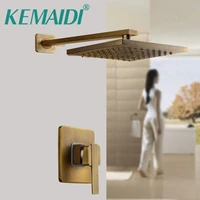 kemaidi rainfall shower head faucets bathroom faucet ancessory antique brass gold wall mounted replacement shower mixer