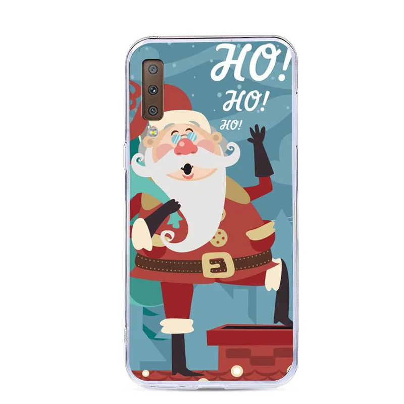 Рождественские Чехлы для Samsung Galaxy A7 2018 силиконовый чехол ТПУ A750F A750 SM-A750F A 7 A72018 6 0 |