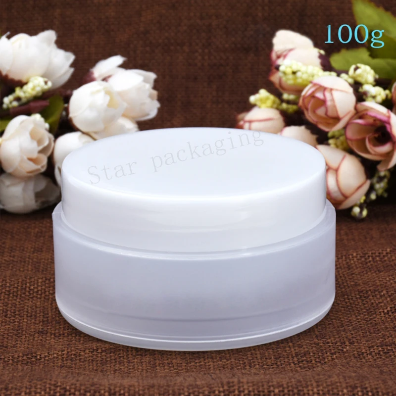 Пустые матовые банки для косметического крема 30 шт. 100 г прозрачные упаковки