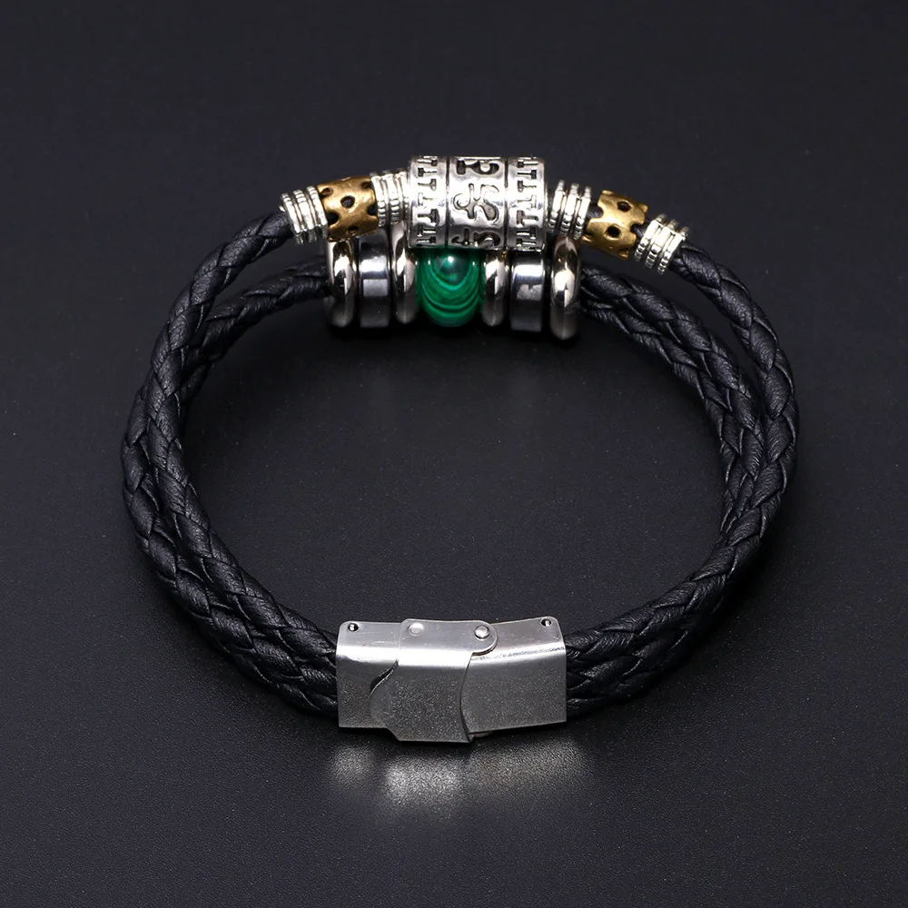 Европейский и американский модный браслет из чистой натуральной кожи