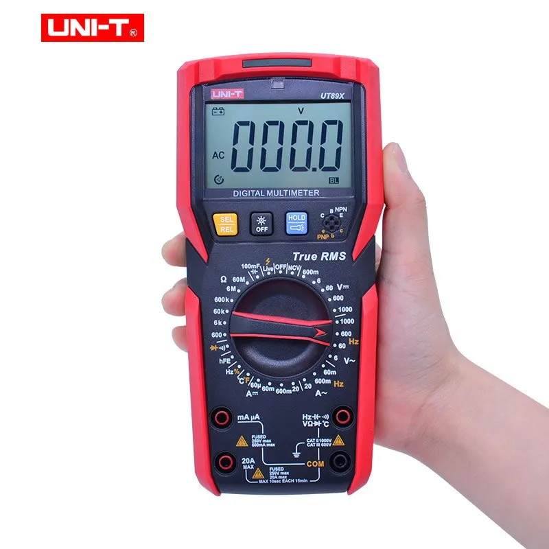 UNI-T UT89X UT89XD цифровой мультиметр AC DC Напряжение Ток Емкость Частота сопротивление
